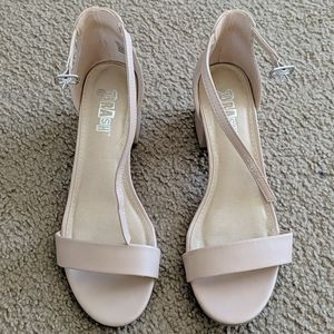 Blush pink sandals